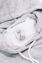 Load image into Gallery viewer, ADELAINE MORIN GIRLS SUPPORTING GIRLS HEATHER GREY TRACKSUIT HOODIE