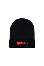 Load image into Gallery viewer, TaraYummy 'Yummy' Embroidered Black Beanie